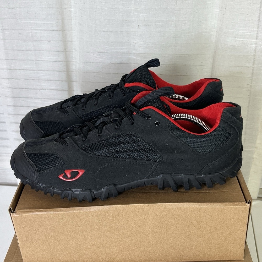 Giro Junction MTB Cycling Shoes Mens Size 13 Black / Red EUC!